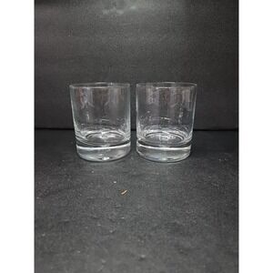 Circleware Crystal Double‎ Old Fashioned Glass Pair, Luxor Set, Air Bubble Base